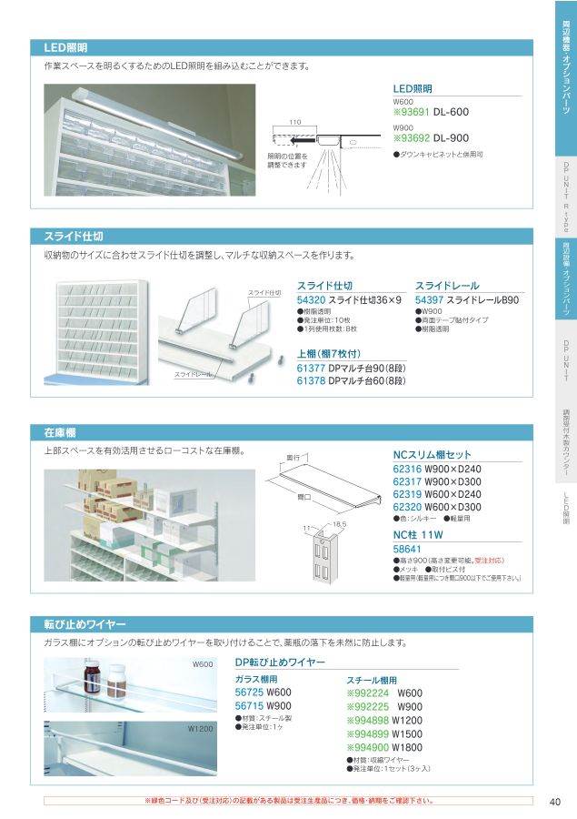 DPR UNIT システム調剤台