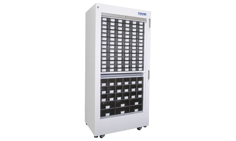 自動調剤棚 Multicase-unit 全体像 斜め